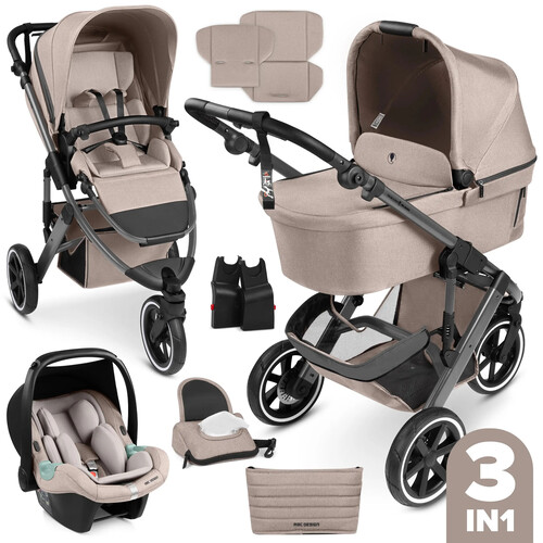 Passeggino 3 in 1 ABC Design Salsa 5 Run — colore Avocado 
