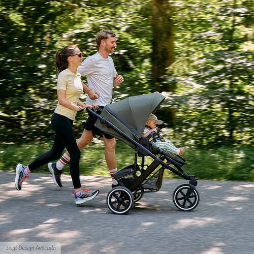 Passeggino 3 in 1 ABC Design Salsa 5 Run — colore Avocado 
