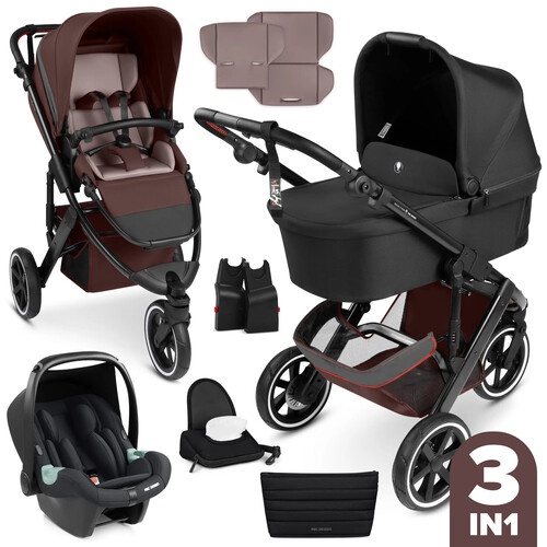 Passeggino 3 in 1 ABC Design Salsa 5 Run — colore Avocado 