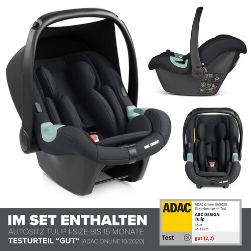 Passeggino 3 in 1 ABC Design Salsa 5 Run — colore Avocado 