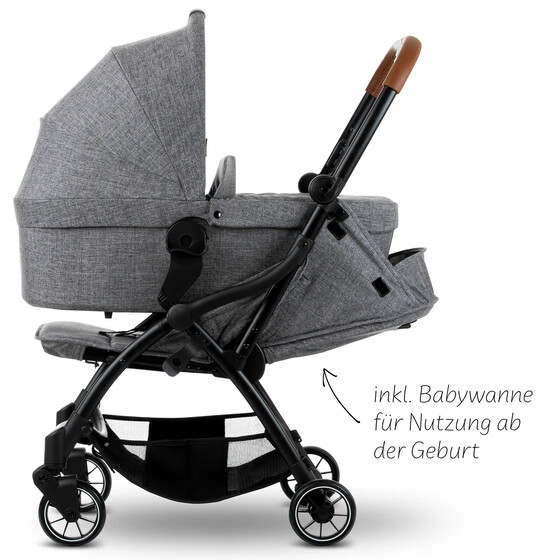 Passeggino 3in1 Stroller set Flash - Woven Graphite  (hover)