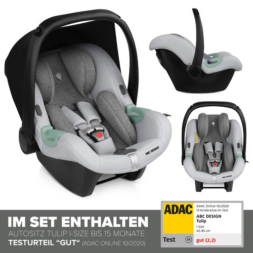 Passeggino 3in1 Stroller set Flash - Woven Graphite 