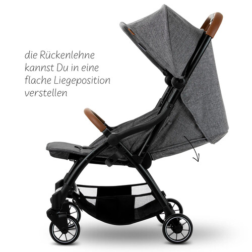 Passeggino 3in1 Stroller set Flash - Woven Graphite 