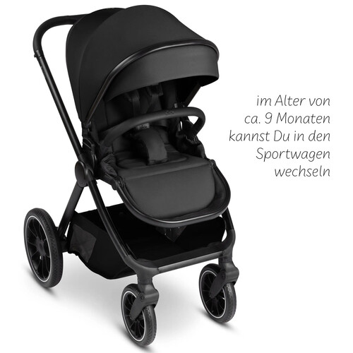 Passeggino 2 in 1 Stroller S Three – Nero 