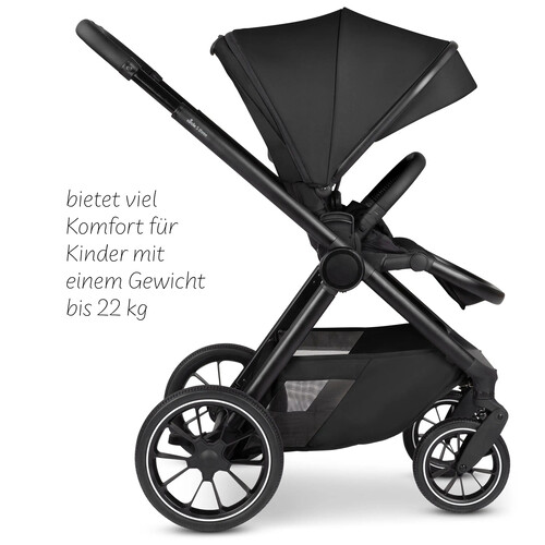 Passeggino 2 in 1 Stroller S Three – Nero 