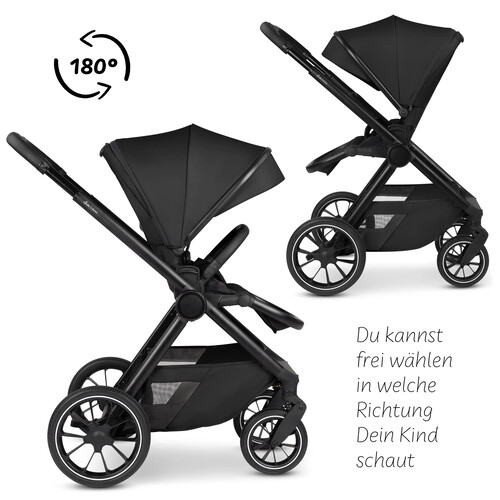 Passeggino 2 in 1 Stroller S Three – Nero 