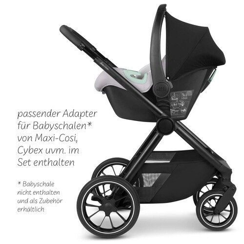 Passeggino 2 in 1 Stroller S Three – Nero 