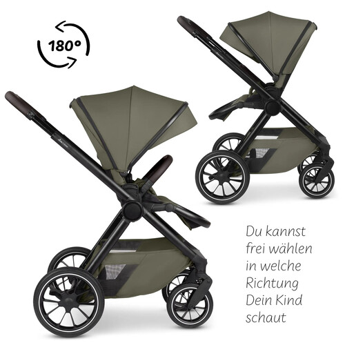 Passeggino 2 in 1 Stroller S Three – Nero 