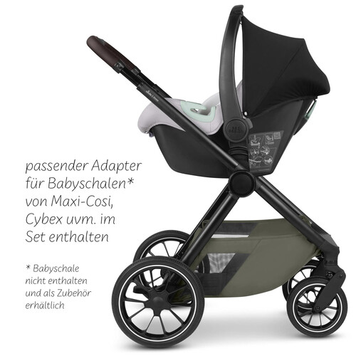 Passeggino 2 in 1 Stroller S Three – Nero 