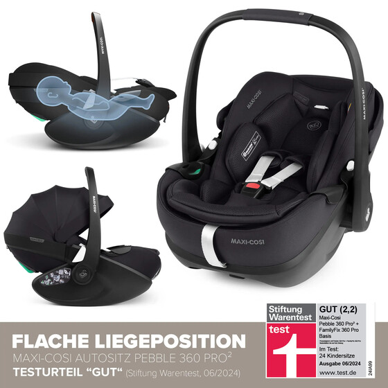 Ensemble de voyage Samba 2 avec siège auto pour nouveau-nés Maxi Cosi Pebble 360 Pro 2 — Coal  (hover)