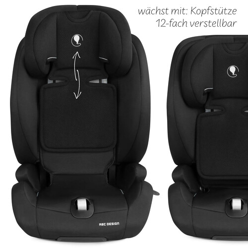 Siège auto Aspen 2 Fix i-Size (de 15 mois à 12 ans) — couleur Black 