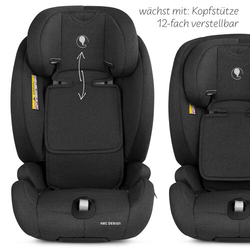 Siège auto Aspen 2 Fix i-Size (de 15 mois à 12 ans) — couleur Black 