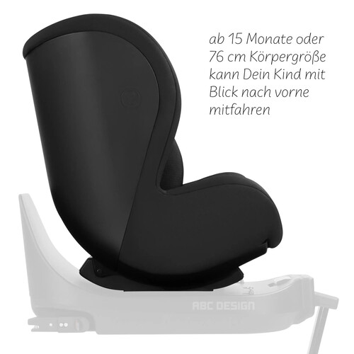 Siège auto pivotant Reboard Lily i-Size (de la naissance à 4 ans) — Noir 