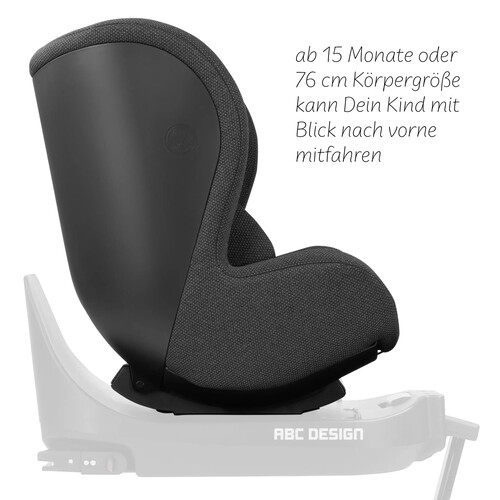 Siège auto pivotant Reboard Lily i-Size (de la naissance à 4 ans) — Noir 