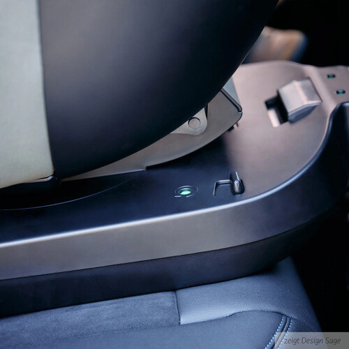 Siège auto pivotant Reboard Lily i-Size (de la naissance à 4 ans) — Noir 