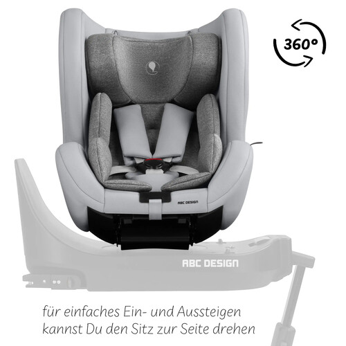 Siège auto pivotant Reboard Lily i-Size (de la naissance à 4 ans) — Noir 