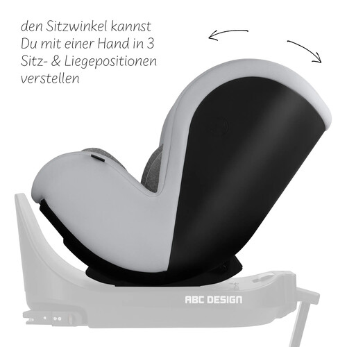 Siège auto pivotant Reboard Lily i-Size (de la naissance à 4 ans) — Noir 