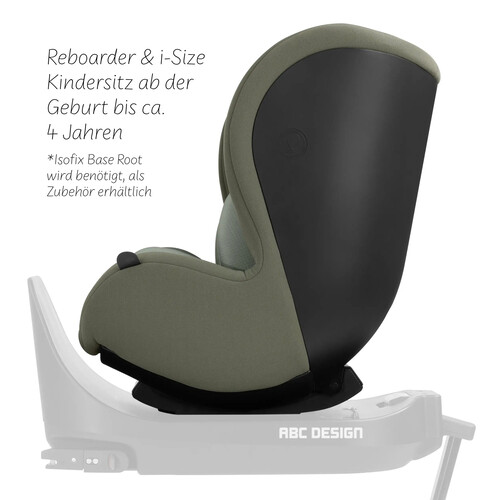 Siège auto pivotant Reboard Lily i-Size (de la naissance à 4 ans) — Noir 
