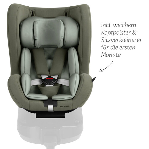 Siège auto pivotant Reboard Lily i-Size (de la naissance à 4 ans) — Noir 
