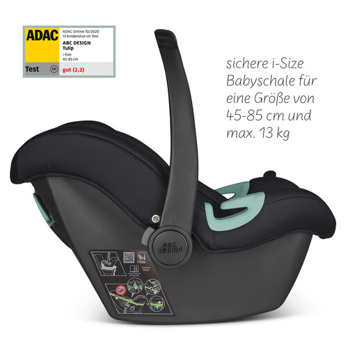 Детское автокресло ABC Design Tulip i-Size Чёрное Изображение