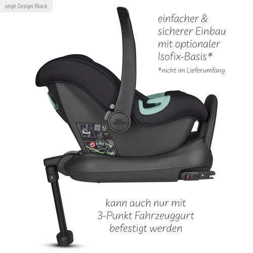 Детское автокресло ABC Design Tulip i-Size Чёрное Изображение
