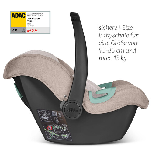 Детское автокресло ABC Design Tulip i-Size для новорождённых Изображение