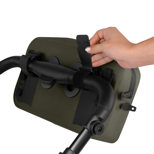Bolsa de sillín Geneva 4,5 L para cochecitos, bicicletas y uso diario — color Aguacate 