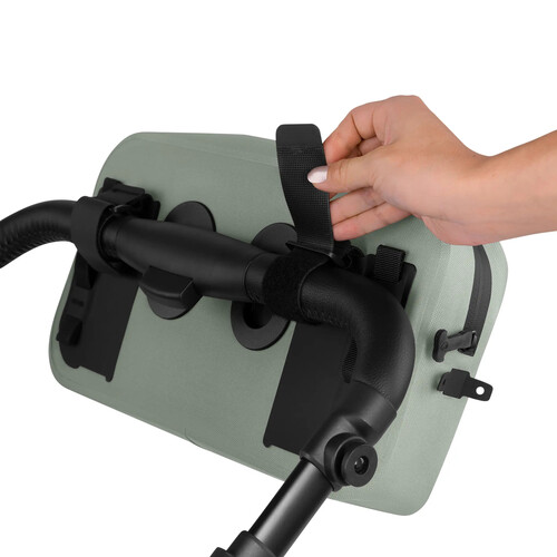 Bolsa de sillín Geneva 4,5 L para cochecitos, bicicletas y uso diario — color Aguacate 
