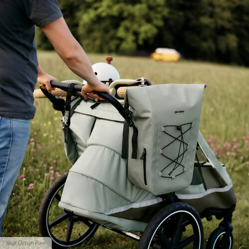 Bolsa de cuadro Sion 20L para cochecitos, remolques de bicicleta y uso diario — Aguacate 