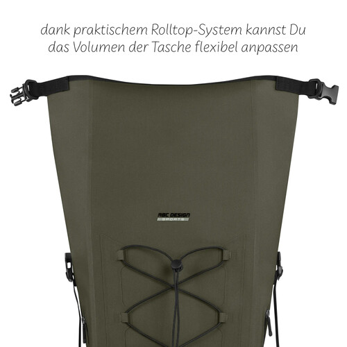 Bolsa de cuadro Sion 20L para cochecitos, remolques de bicicleta y uso diario — Aguacate 