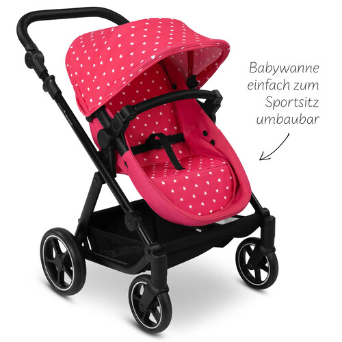 Carrozzina per bambole Migno — colore Berry 