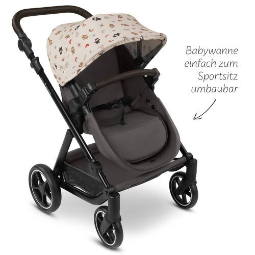 Carrozzina per bambole Migno — colore Berry 