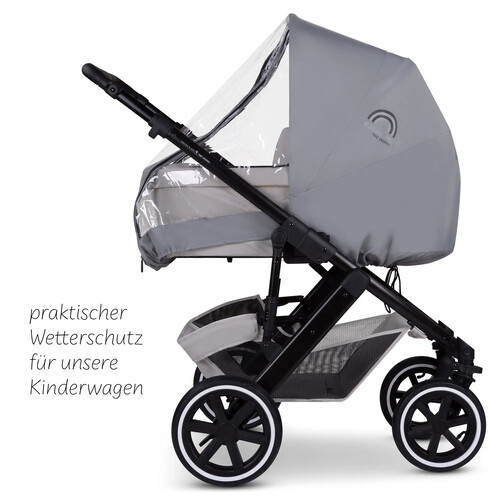 Parapioggia universale 4 Seasons per passeggino 2in1 con zip laterale 