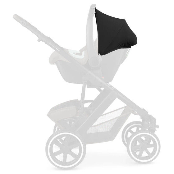 Ersatz-Sonnendach für den Tulip Kindersitz – Schwarz  (hover)
