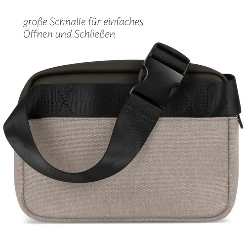 Bolso cruzado / riñonera — Almond 