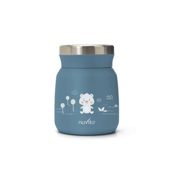 Contenitore termico per alimenti in acciaio inox 500 ml — 4471/4472, azzurro 