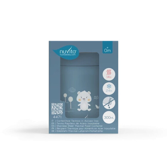 Contenitore termico per alimenti in acciaio inox 500 ml — 4471/4472, azzurro  (hover)