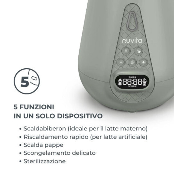Scaldabiberon e sterilizzatore digitale Nuvita 1170 — ultraveloce, 2 in 1  (hover)