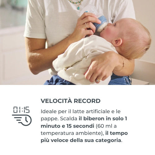 Scaldabiberon e sterilizzatore digitale Nuvita 1170 — ultraveloce, 2 in 1 