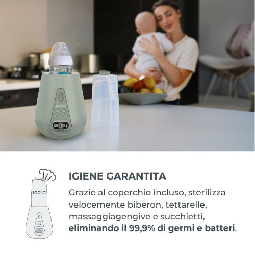 Scaldabiberon e sterilizzatore digitale Nuvita 1170 — ultraveloce, 2 in 1 