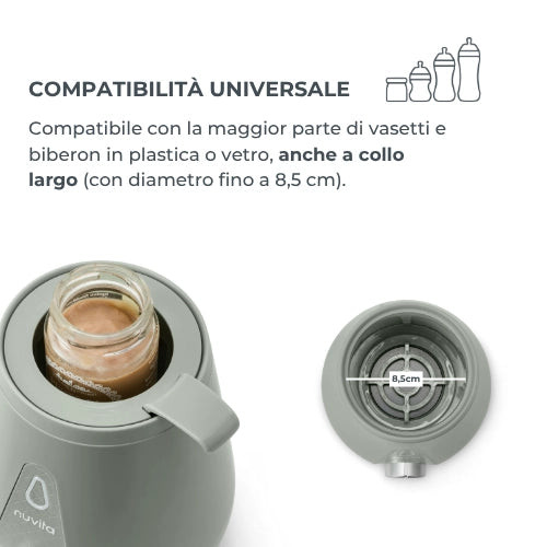 Scaldabiberon e sterilizzatore digitale Nuvita 1170 — ultraveloce, 2 in 1 