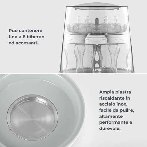 Sterilizzatore a vapore Nuvita SteriEasy per biberon 