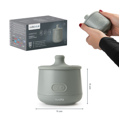 Scaldabiberon portatile Nuvita Warm’n’Go — con mantenimento della temperatura 