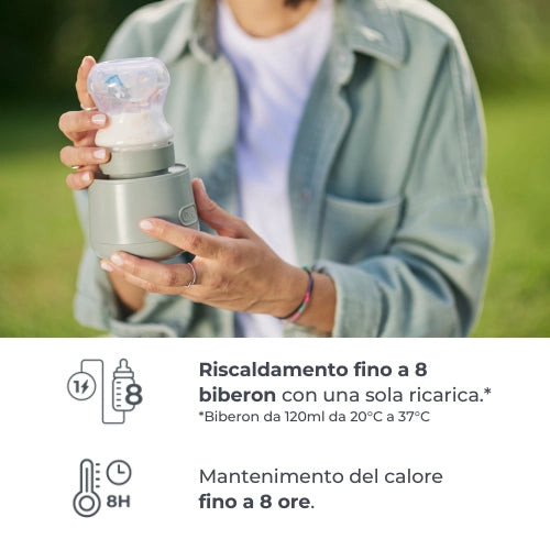 Scaldabiberon portatile Nuvita Warm’n’Go — con mantenimento della temperatura 