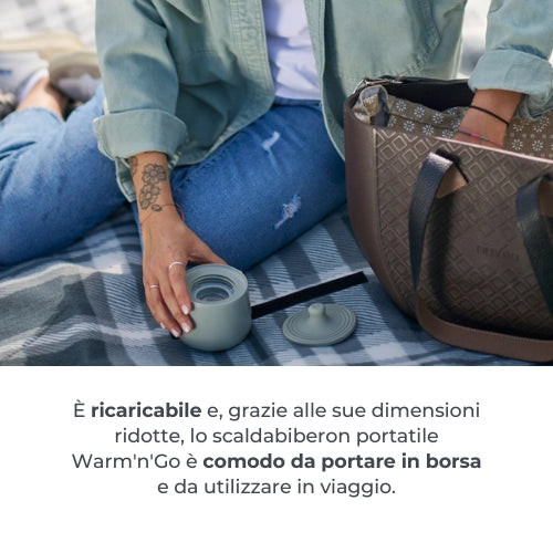 Scaldabiberon portatile Nuvita Warm’n’Go — con mantenimento della temperatura 