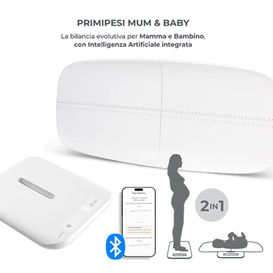Bilancia neonati e gravidanza PrimiPesi Mum & Baby 1330 