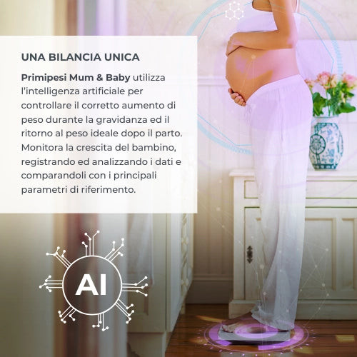 Bilancia neonati e gravidanza PrimiPesi Mum & Baby 1330 