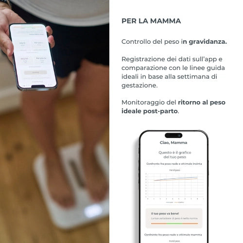Bilancia neonati e gravidanza PrimiPesi Mum & Baby 1330 