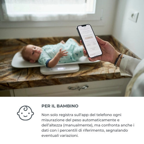 Bilancia neonati e gravidanza PrimiPesi Mum & Baby 1330 