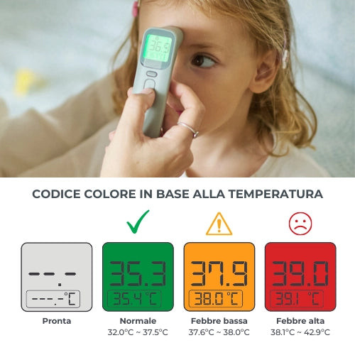 Termometro digitale NuvitaMed frontale e auricolare 